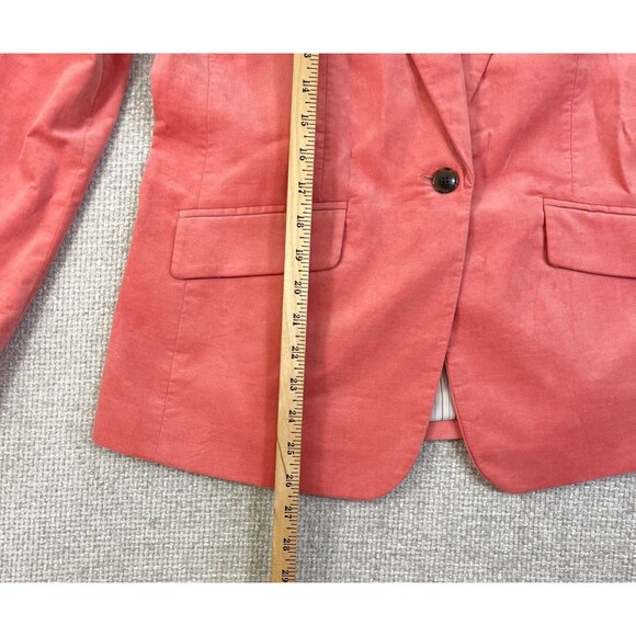 NEW Talbots Blazer Jacket Women's 8 Velour Velvet Pink Pockets Coat Business - Picture 9 of 12